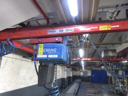 Demag Portalkran Kran KBK2 26x3,4m KBK II Saugheber Vacuumpumpe 2x 50KG