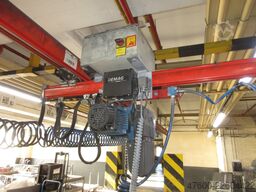 Demag Portalkran Kran KBK2 26x3,4m KBK II Saugheber Vacuumpumpe 2x 50KG