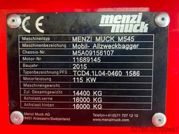 Menzi Muck M545 SOLD
