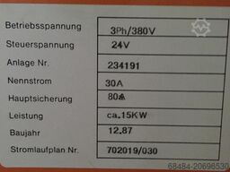 Lenhardt Bystronic Glaston 2000 X 3200 mm for 100 mm thick units