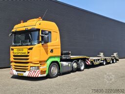 Scania Scania R410 6x2 + NOOTEBOOM TIEFLADER