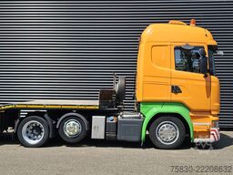 Scania Scania R410 6x2 + NOOTEBOOM TIEFLADER