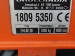 Volvo FE 250 Bak+Klep Dhollandia 2.000 kg 4x2. New ta...