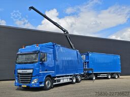 DAF XF 440 6x2 / PENZ CRANE - KRAN + TIPPER TRAILER
