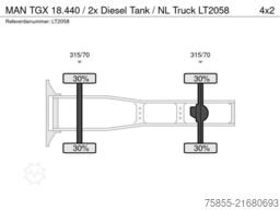 MAN TGX 18.440 / 2x Diesel Tank / NL Truck