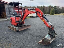 Kubota U17-3a Mini Excavator with 4 Buckets, Ripper, and