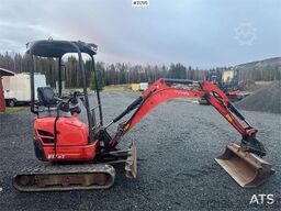 Kubota U17-3a Mini Excavator with 4 Buckets, Ripper, and