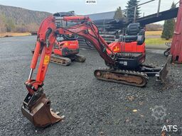 Kubota U17-3a Mini Excavator with Grading Bucket – Custom