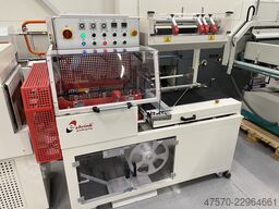 E Shrink Packaging LB-728 + LB-201 Angle Sealer with Shrink Tunnel