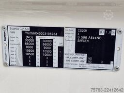 Scania 590S V8 NGS 6X4 - retarder - full air - leather...