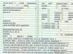 MERCEDES-BENZ Arocs 4145 / 8X8 ALLRAD / Meiller 18 Kubik Mulde