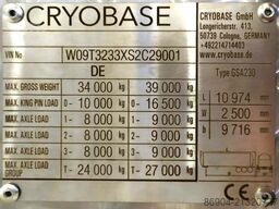 CRYOBASE GmbH gas tank semi-trailer for CO2 Carbon dio