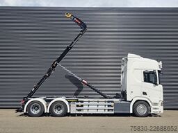 Scania R580 V8 6x2 / HOOKLIFT / HAAKARM / ABROLKIPPER