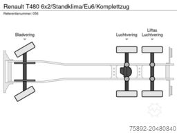 Renault T480 6x2/Standklima/Eu6/Komplettzug