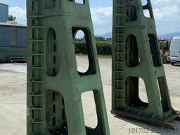 Paire d'équerres en fonte 3000 x 1000 x 1245 mm