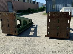 Paire d'équerres en fonte 3000 x 1000 x 1245 mm