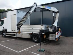 Volvo FL 280 open box truck with HMF 1320 crane 362.3...