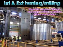 Innse int & ext milling Ø 9800 mm CNC