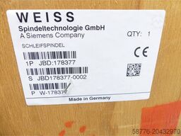 Weiss 178377 Schleifspindel 21kw / 7000 U/min = 0002    !