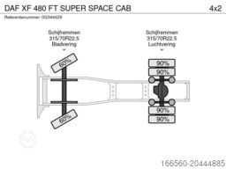 DAF XF 480 FT SUPER SPACE CAB