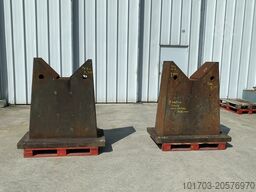 Supports en V en fonte 