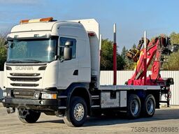 SCANIA G490* HOLZTRANSPORTER * PENZ 12Z8.70* 6x6