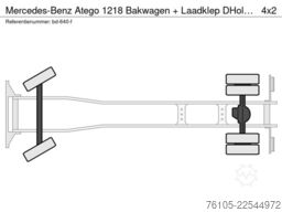 Mercedes-Benz Atego 1218 Bakwagen + Laadklep DHollandia 1500kg