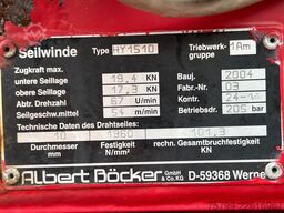 MERCEDES-BENZ 815 Dachdeckerkran Böcker 32 Meter + Seilwinde