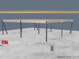 10x10m Lagerbühne , Belastung : 500kg/qm Unterkante: 2,5m , ca. 100qm Systembühne