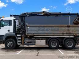 MAN TGS 26.440 6x6 cable system tipper truck with p...