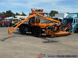 Unimog U 400 Vario Pilot Mähtür + Mulag Mähkombination