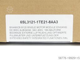 Siemens 6SL3121-1TE21-8AA3 SN:ST-W12070941 generalüberholt mit 24 Monaten Gewährleistung! -