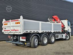 DAF CF 530 8x4-4 / FASSI 27.5 t/m CRANE + TIPPER