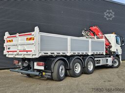 DAF CF 530 8x4-4 / FASSI 27.5 t/m CRANE + TIPPER