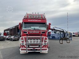 Scania R730 Woodtransport / 6x4 / Hiab Crane / Retarde...