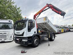 Iveco EuroCargo 180-320 Kipper mit Kran Palfinger 12.501