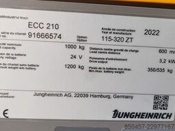 Jungheinrich ECC 210 3.2m/ 1031mh/ 2022y