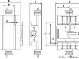 CORMAK Stół krzyżowy 475X154 mm CT475