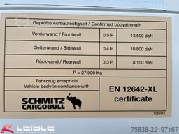 SCHMITZ CARGOBULL SCS 24XLight*RSAB*Zertifikat Code XL*Getränke*