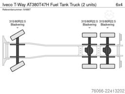 Iveco T-Way AT380T47H Fuel Tank Truck (2 units)