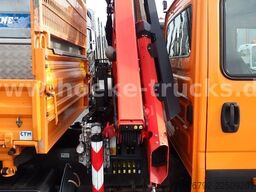 IVECO 70 C 18 DoKa/Kipper/Palfinger Kran/Greifer/2xAHK
