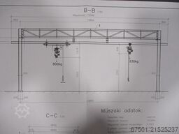 DEMAG  800 kg + 630 kg  + Laufschiene (3456)