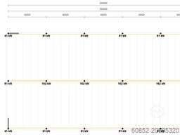 10x20m Lagerbühne , Belastung : 500kg/qm Unterkante: 3m ,ca. 200qm , Systembühne