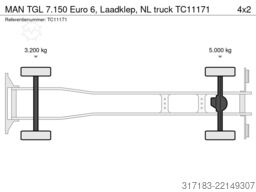 MAN TGL 7.150 Euro 6, Laadklep, NL truck