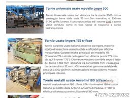 Blocco macchine utensili USATE torni,trapani,trapani radiali,frese,mola