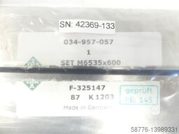 INA 034-957-057 2x M- + V-Schiene + Nadelkäfig SN 42369-133 M6535x600 - ungebr.