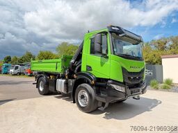 IVECO AD200X40 4x2 Kipper KRAN 12m Funk Greifer AHK