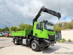 IVECO AD200X40 4x2 Kipper KRAN 12m Funk Greifer AHK