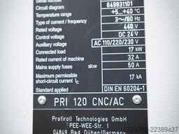 PROFIROLL TECHNOLOGIES GmbH PRI 120 CNC/AC