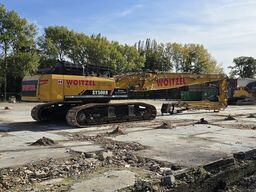 Sany SY500H with long front demolition rig